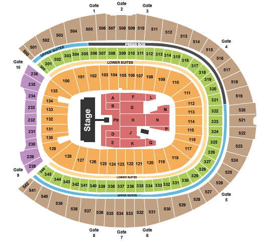 Empower Field At Mile High AC/DC Seating Chart
